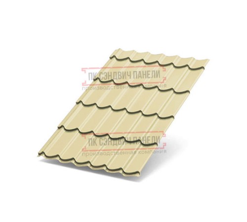 Металлочерепица Макси RAL1014 Полиэстер-0.5