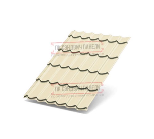 Металлочерепица Макси RAL1015 Полиэстер-0.45