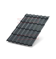 Металлочерепица Макси RAL7024 Viking-0.45