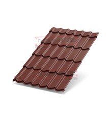 Металлочерепица Ламонтерра XL RAL3009 Полиэстер-0.45