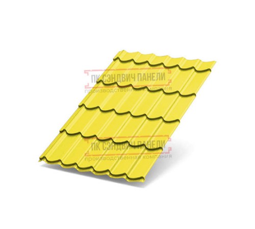 Металлочерепица Ламонтерра XL RAL1018 Полиэстер-0.5