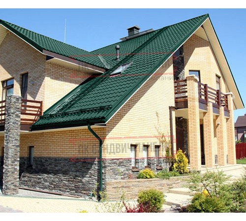 Металлочерепица Ламонтерра XL RAL6005 PURMAN-0.5