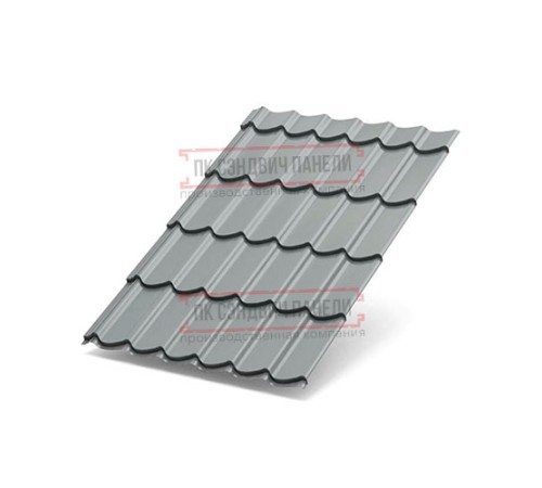 Металлочерепица Ламонтерра XL RAL7004 Norman-0.5