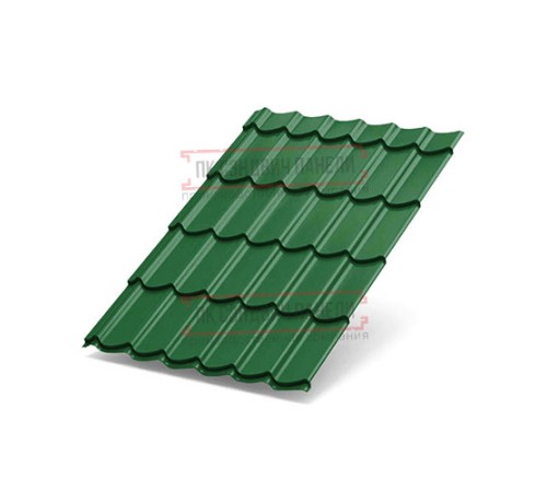 Металлочерепица Макси RAL6002 Полиэстер-0.5