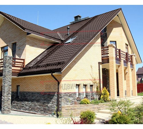 Металлочерепица Ламонтерра XL RAL8017 Пластизол-0.5