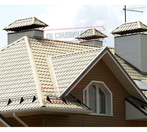 Металлочерепица Макси RAL1015 Norman-0.5