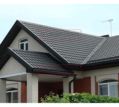 Металлочерепица Монкатта RAL7016 Velur-0,5