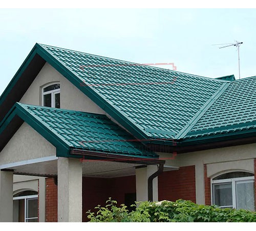 Металлочерепица Монкатта RAL5021 Полиэстер-0,45