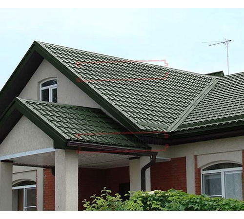 Металлочерепица Монкатта RAL6020 Velur-0,5