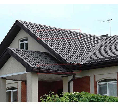 Металлочерепица Монкатта RAL7024 Satin-0,5