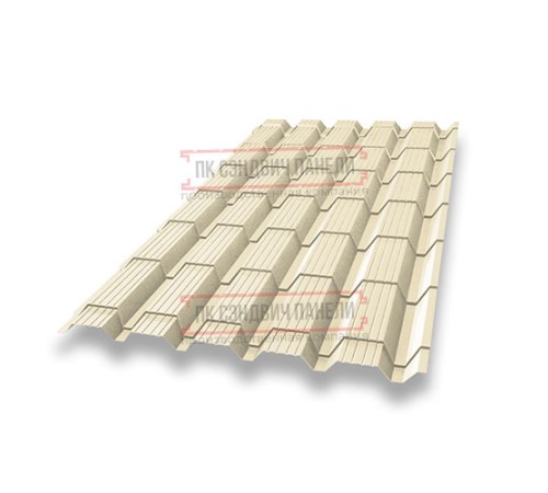 Металлочерепица Монкатта RAL1015 Полиэстер-0,45