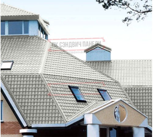 Металлочерепица Квадро профи RAL9003 Полиэстер-0,45