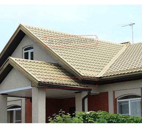 Металлочерепица Монкатта RAL1014 Полиэстер-0,45