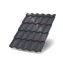 Металлочерепица Монтекристо-ML RAL7024 Norman-0.5