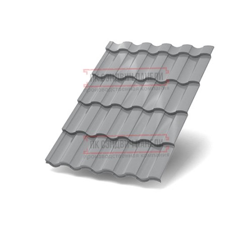 Металлочерепица Монтекристо-XL RAL7004 Norman-0.5