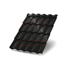 Металлочерепица Монтекристо-XL RAL9005 Viking E-0.5