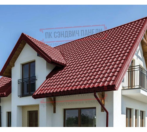 Металлочерепица Монтекристо-M RAL3011 Призма-0.5