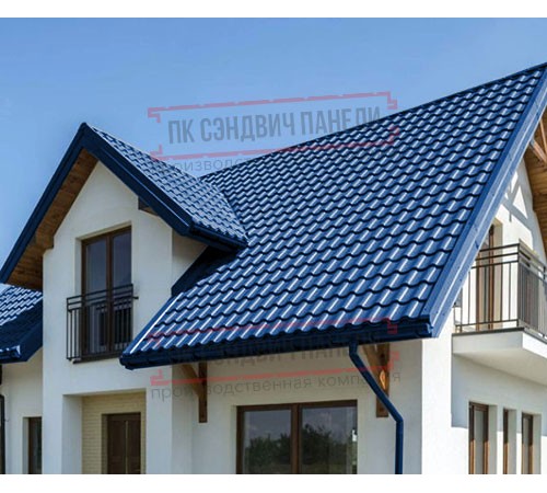 Металлочерепица Монтекристо-SL RAL5005 PURMAN-0.5