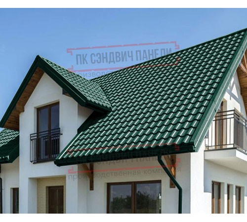 Металлочерепица Монтекристо-XL RAL6005 PURMAN-0.5