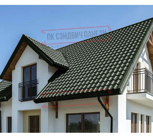 Металлочерепица Монтекристо-XL RAL6007 Viking E-0.5