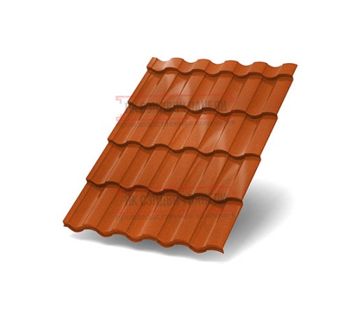 Металлочерепица Монтекристо-SL Copper/Copper AGNETA-20-0.5