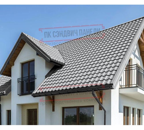 Металлочерепица Монтекристо-ML RAL7004 Norman-0.5