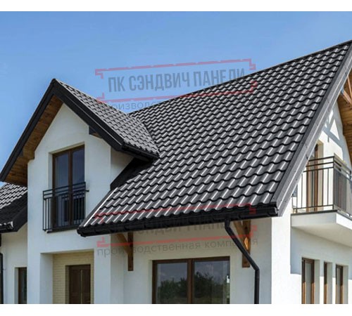 Металлочерепица Монтекристо-XL RAL7024 PURMAN-0.5