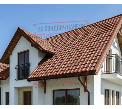 Металлочерепица Монтекристо-M RAL8004 Norman-0.5