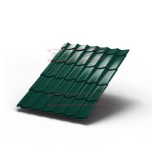 Металлочерепица Ламонтерра RAL6005 Полиэстер-0.4