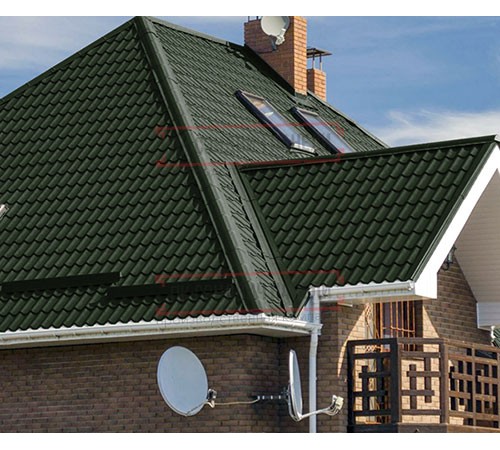 Металлочерепица Монтеррей RAL6007 Viking-0.45