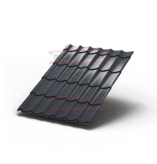 Металлочерепица Монтеррей RAL7024 Полиэстер-0.5