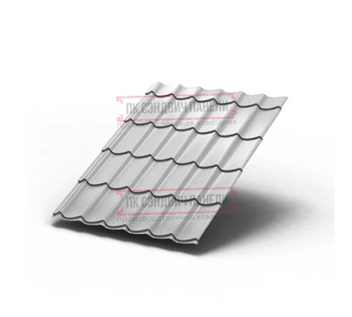 Металлочерепица Монтеррей RAL7047 Полиэстер-0.5