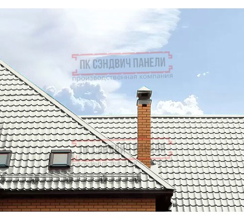 Металлочерепица Ламонтерра RAL9010 Полиэстер-0.45