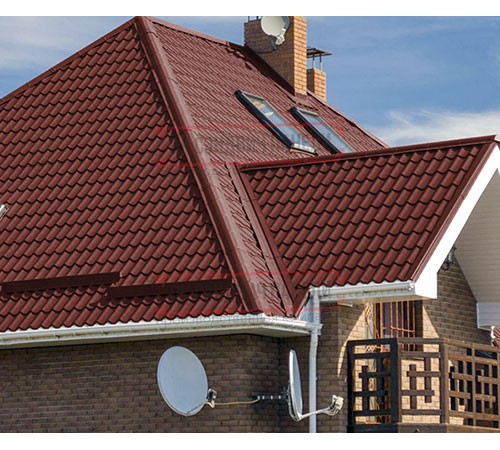 Металлочерепица Монтеррей RAL3009 Полиэстер-0.45