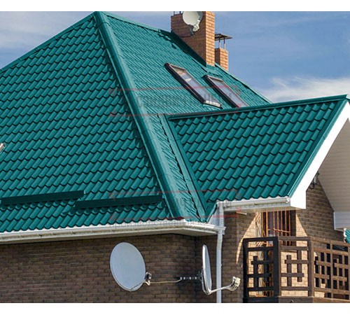 Металлочерепица Монтеррей RAL5021 Полиэстер-0.5