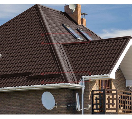 Металлочерепица Монтеррей RAL8017 Пластизол-0.5