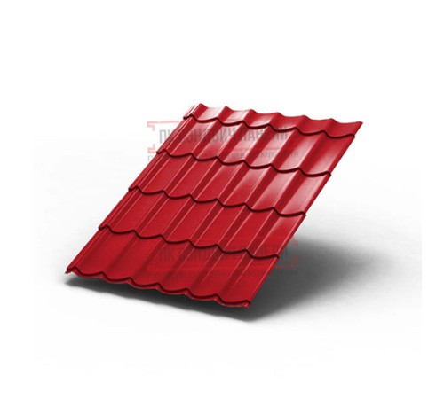 Металлочерепица Монтеррей RAL3020 Полиэстер-0.45