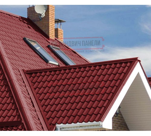 Металлочерепица Монтеррей RAL3011 Полиэстер-0.5