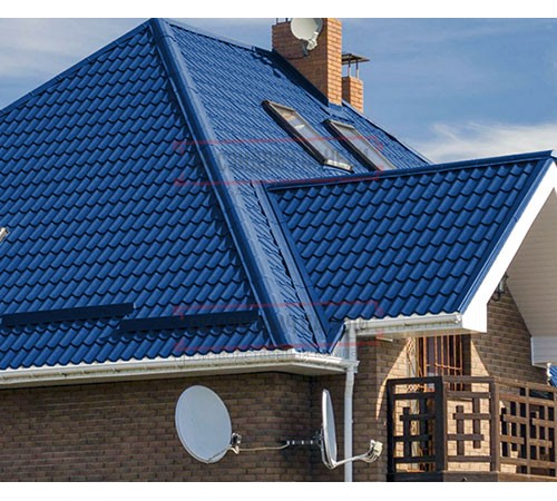 Металлочерепица Монтеррей RAL5005 PURMAN-0.5