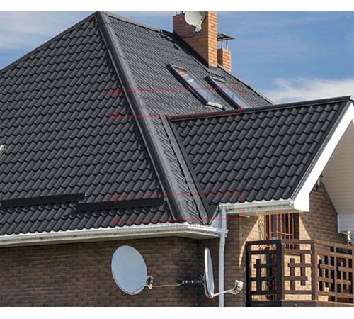 Металлочерепица Монтеррей RAL7024 Полиэстер-0.45