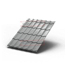 Металлочерепица Монтеррей RAL9006 Полиэстер-0.45