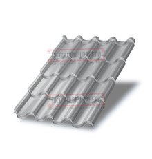 Металлочерепица Монтерроса-S RAL7004 Norman-0.5