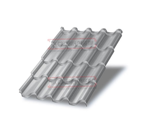 Металлочерепица Монтерроса-S RAL7004 Norman-0.5