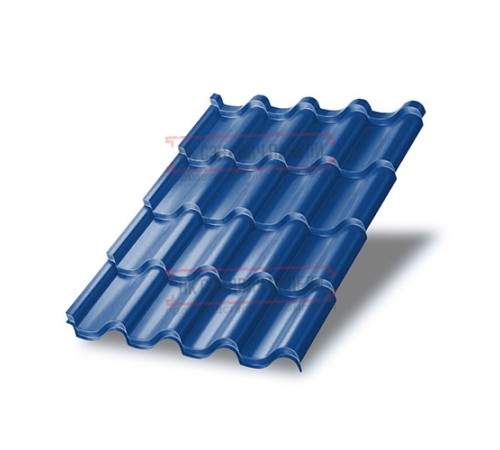 Металлочерепица Монтерроса-S RAL5005 PURMAN-0.5