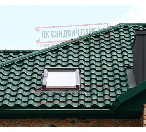 Металлочерепица Монтерроса-ML RAL6005 PURMAN-0.5