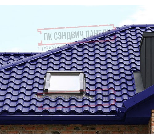 Металлочерепица Монтерроса-X RAL5002 Norman-0.5