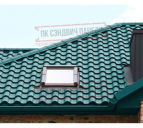 Металлочерепица Монтерроса-XL RAL5021 Norman-0.5