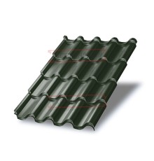 Металлочерепица Монтерроса-SL RAL6007 Viking E-0.5