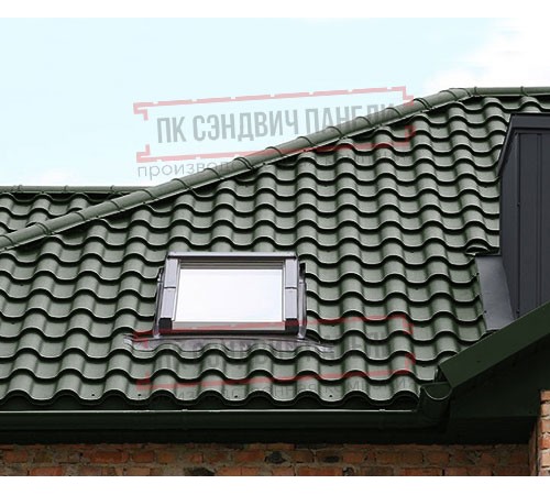 Металлочерепица Монтерроса-XL RAL6007 Viking E-0.5