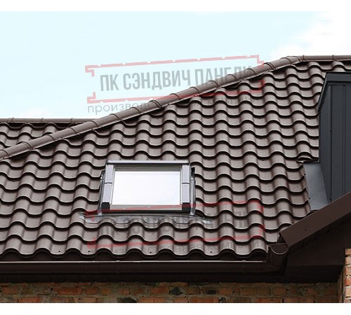 Металлочерепица Монтерроса-XL RAL8017 PURETAN-0.5